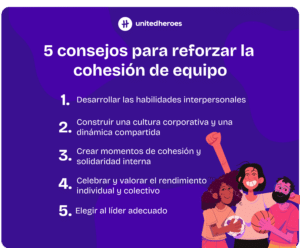 infografia consejos reforzar cohesion