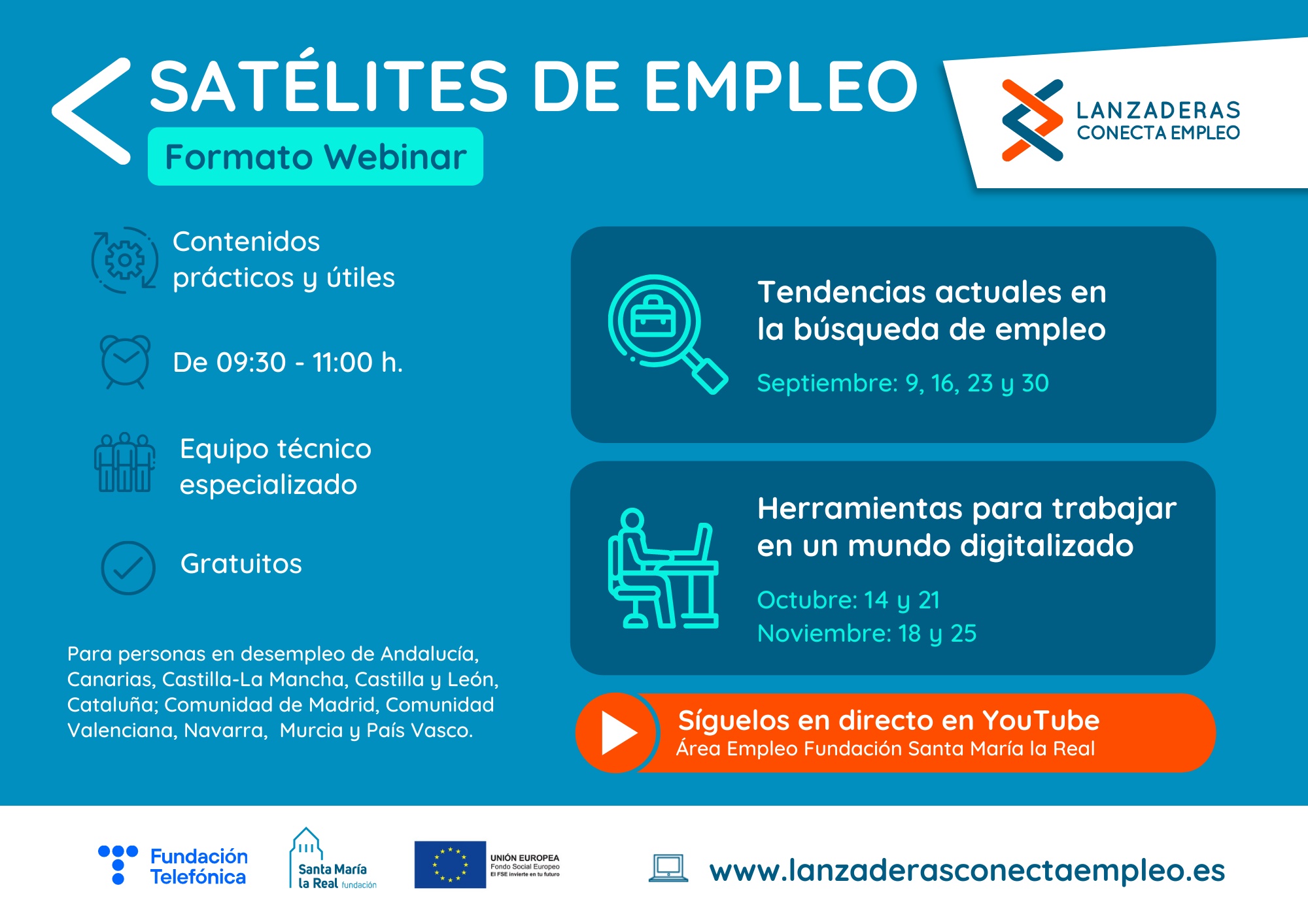 Lanzaderas Satélite empleo