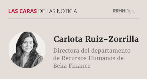 Carlota Ruiz-Zorrilla, directora del departamento de Recursos Humanos de Beka Finance