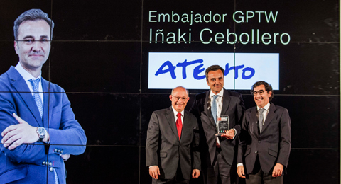 Iñaki Cebollero, Director de RRHH de Atento, reconocido como Embajador Great Place to Work