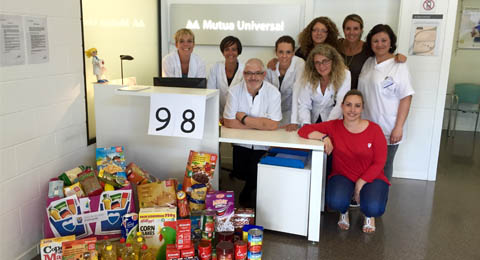 Mutua Universal inicia una campaña solidaria para la recogida de alimentos