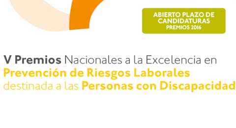 Convocatoria de los V Premios Nacionales a la Excelencia en Prevención de Riesgos Laborales